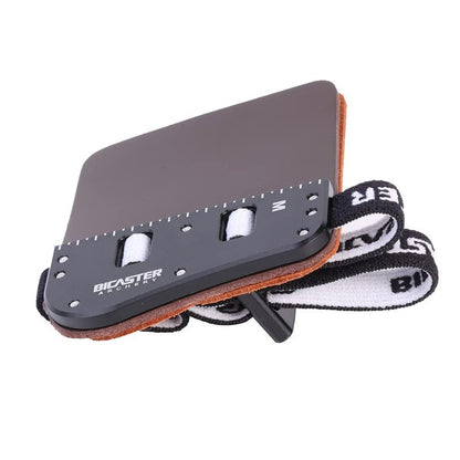 BICASTER SP3 Barebow Finger Tabs Cowhide Face+Aluminum Plate (Medium, Right Handed)