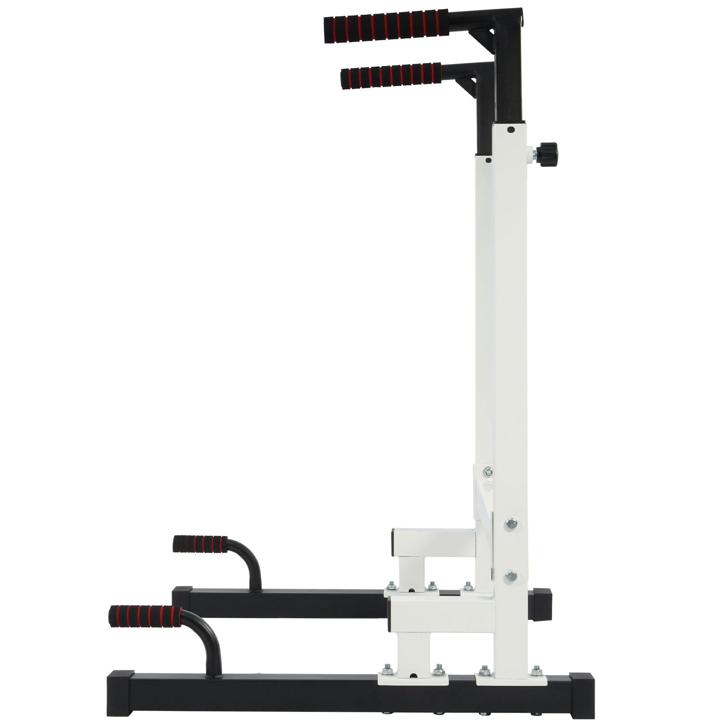 BalanceFrom Steel Frame Dip Station with Adjustable Height, 500 Pound Weight Capacity – Upper Body Workout Home Gym Equipment for Triceps, Push & Pull Ups, Leg Raises, and Bench Press