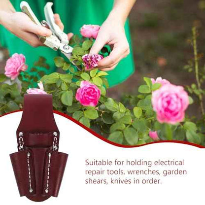 2pcs Work Pouch for Men Leather Sheaths Belt Pouch Electrician Tool Waist Bag for Men Waist Pouch