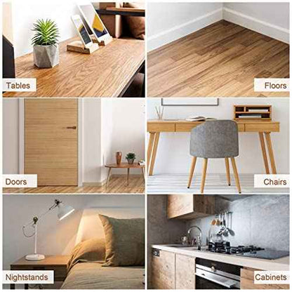 SEISSO Wood Polish Wax, Paste Wax for Wood Finish, Wood Wax Polish, Conditioner, Cleaner, Restorer, Furniture Polish for Wooden Floors, Cabinets, Tables, Doors