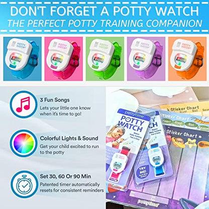 Potty Watch Training Sticker Chart - Potty Training with 4-Weekly Savanna Themed Charts & 144 Stickers - Easy to Peel Stickers for Kids - Reward Their Efforts, Fosters Fun & Independence