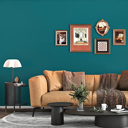 Teal Green Contact Paper for Cabinets Self Adhesive Green Wallpaper Vintage Kitchen Countertop Peel and Stick Wallpaper for Bathroom Bedroom Wall Desk Shelf Liner Vinyl Roll 15.75 x 80 in