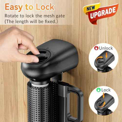 Uamector Retractable Baby & Dog Gate, Adjustable Mesh Safety Gate Extends to 72" Wide 34" Tall for Stairs Doorways, Indoor Outdoor Use