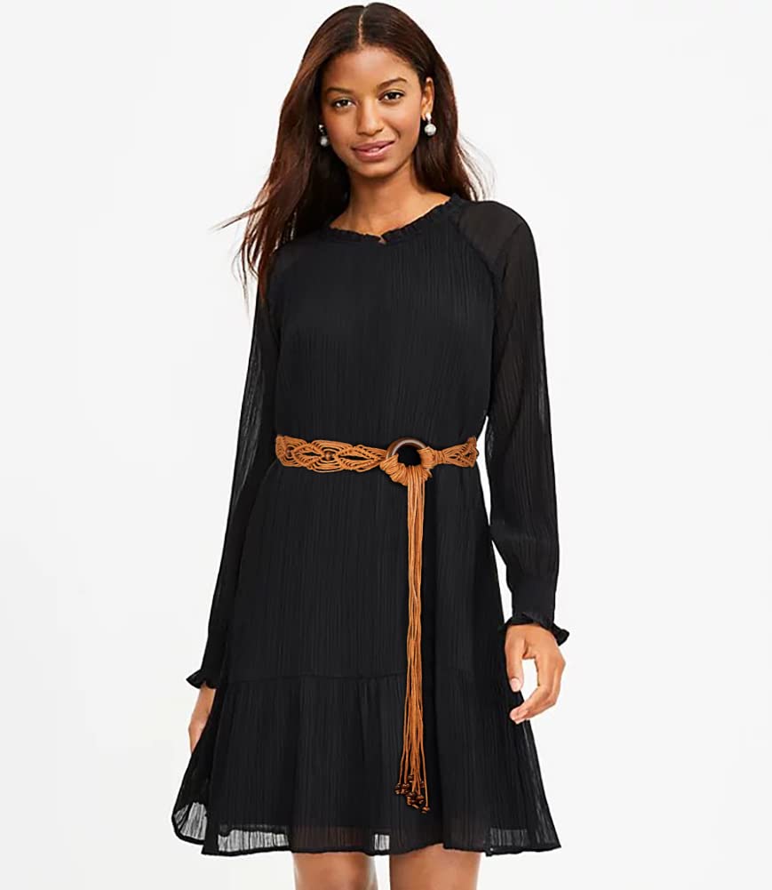 Suyi Boho Braid Belt for Women Bohemian Woven Waist Belts for Dress 170CM Brown 4
