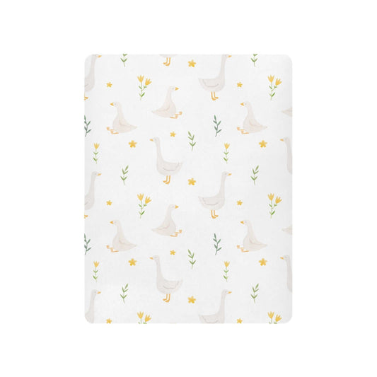 Burbuja Goose Bird Twig Crib Sheet for Boys Girls, Fitted Crib Sheet 28 x 52 in for Standard Crib & Toddler Bed Mattresses, Soft & Breathable