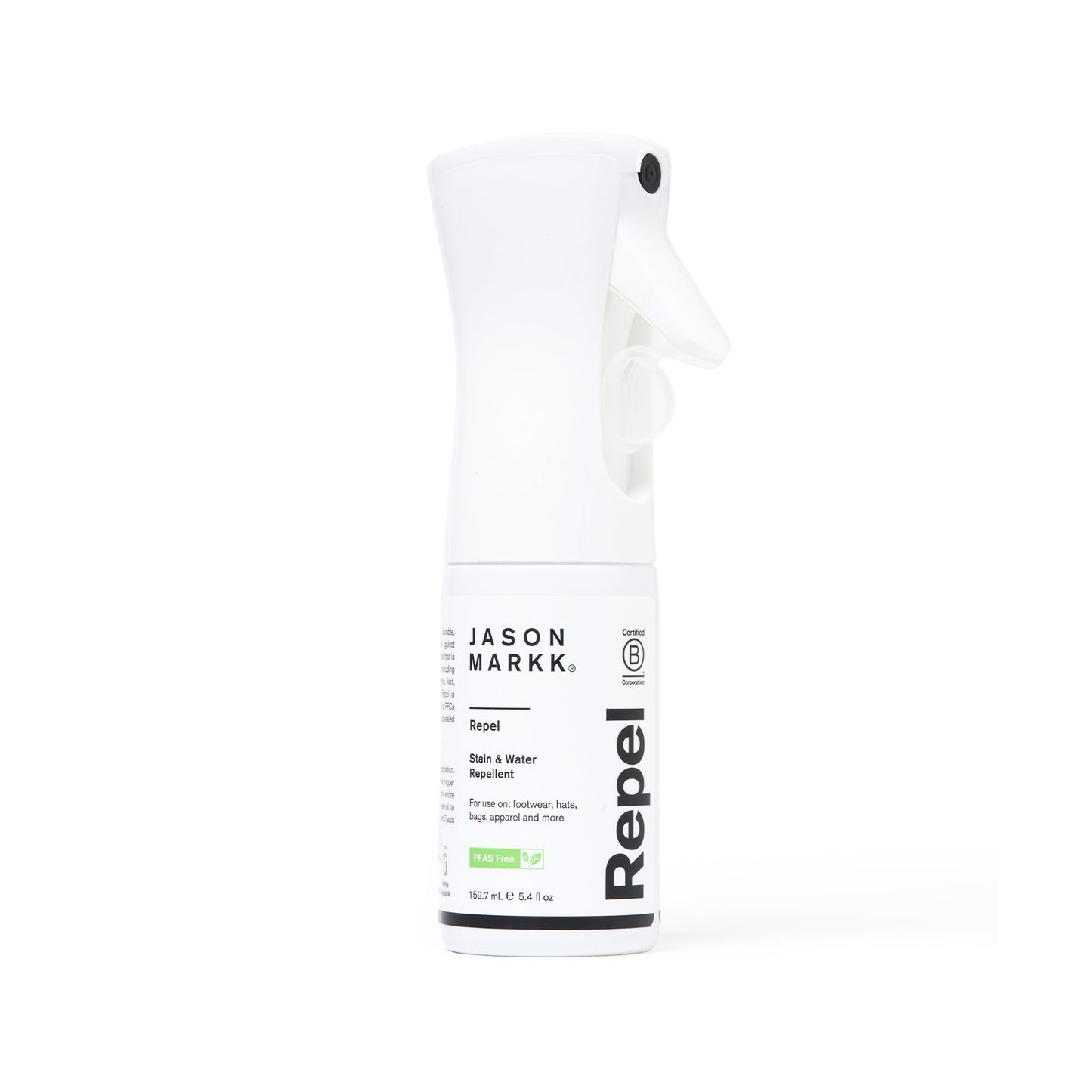 Jason Markk Shoe Protector Repel Spray, Water & Stain Repellent for Shoe and Sneaker Care, Non-Aerosol Footwear Protector Spray, Safe for Leather, Suede, Nubuck, Cotton, Knits, 5.4oz