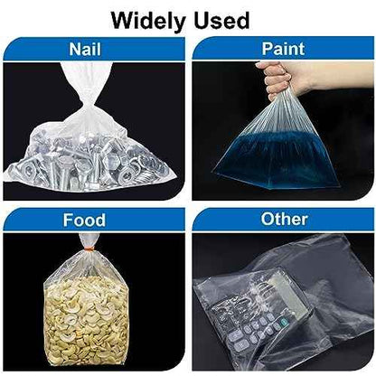 50pcs Paint Spray Gun Bag, Disposable Spray Gun Liner Transparent Sprayer Cup Canister Liners for HVLP Wagner Sprayer Accessories/Parts Paint Bucket Liner for Most Spray Guns(9.8 x 11.8 in)