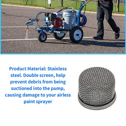 181072 or 181-072 Inlet Strainer Screen Filter with 1" NPT Thread Stainless Steel for UltraMax 795 1095 1595 GMAX 3900 5900 Ultra 750 1000 1500 Airless Paint Sprayer Suction Hose
