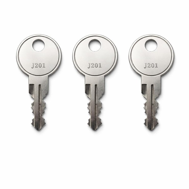 3-Pack J232 Replacement Toolbox Keys for Better Built, Bauer, Jobco, Eberhard, ProTech, Pop N Lock, LeatherLyke, SnugTop – Pre Cut to Key Codes J201-J300
