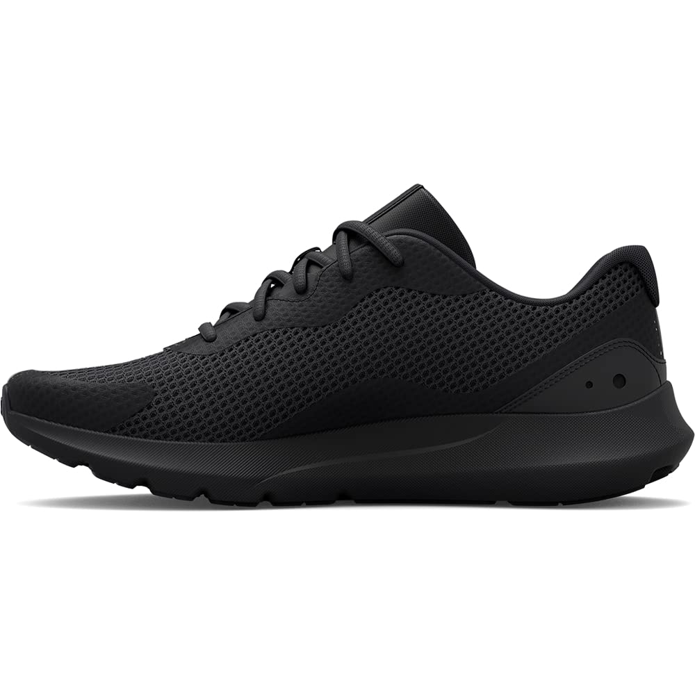 Under Armour Men's Surge 3, Black/Black, 7 Medium US