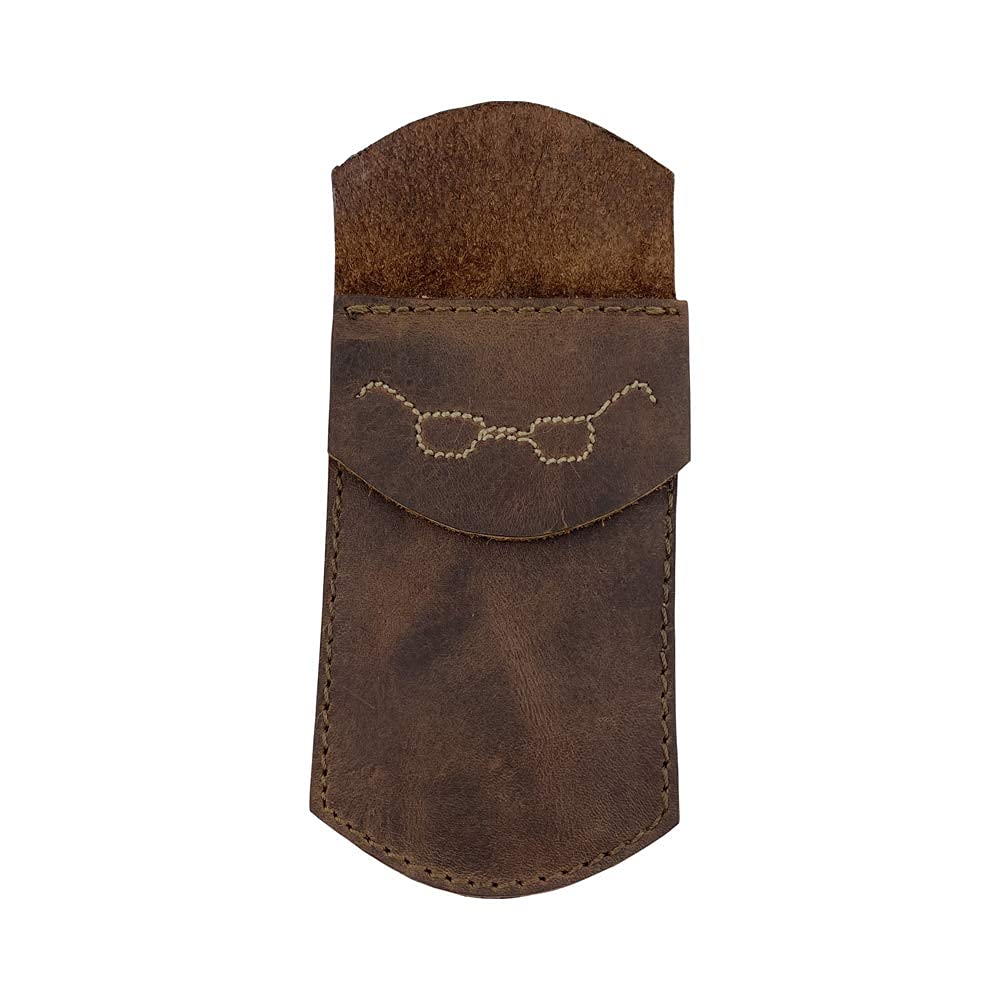 Hide & Drink, Durable Leather Pocket Protector Pencil Pouch Classy Glasses Work Essentials Pen Holder Handmade:: Bourbon Brown