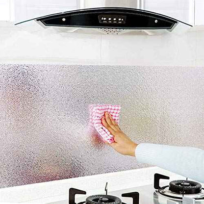 Livelynine Silver Contact Paper for Kitchen Oil Proof Waterproof Sticker Aluminum Foil Kitchen Wallpaper Backsplash Peel and Stick Self Adhesive Shelf Liners for Drawer Removable 15.8x78.8 Inch