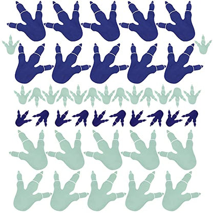 45 PCS Dinosaur Footprint Stickers Wall Decals Dinosaur Feet Floor Vinyl Decals for Bedroom Nursery School Dance Studio Decoration