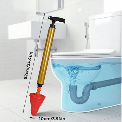 BNGXR High Pressure Toilet Plunger, Powerful Air Drain Unclogger, Toilet Auger Clog Remover Tool Sink Plunger Bathroom Toilet Unclogger Tool Heavy-Duty Clog Remover for Bathroom Drains (1Pcs)