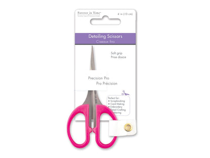 Scrappin-Gear Forever in Time ST176 Precision-Pro Detailing Scissor, 4in, Soft-Grip