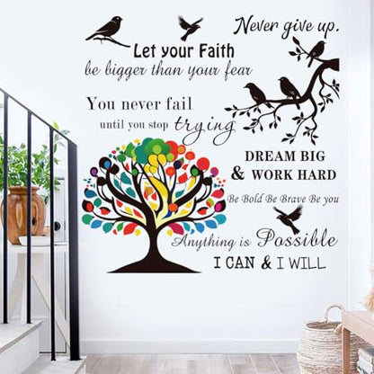 Vinyl Wall Stickers Inspirational Saying Wall Decals Motivational Quote Stickers Peel and Stick Positive Wall Stickers Quotes Wall Decor for Living Room Bedroom Office School Dorm Home D?cor.