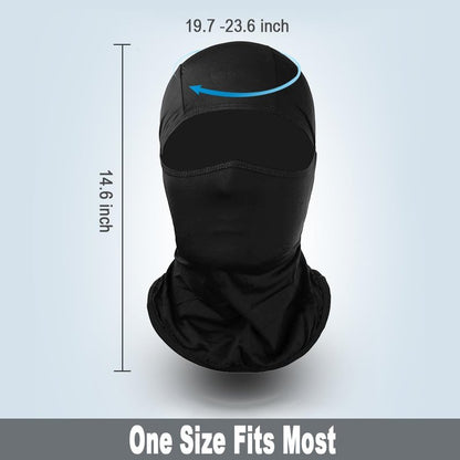 Achiou Ski Mask Balaclava Shiesty, Motorcycle Summer Ice Silk Thin Breathable UV Protection for Men Women