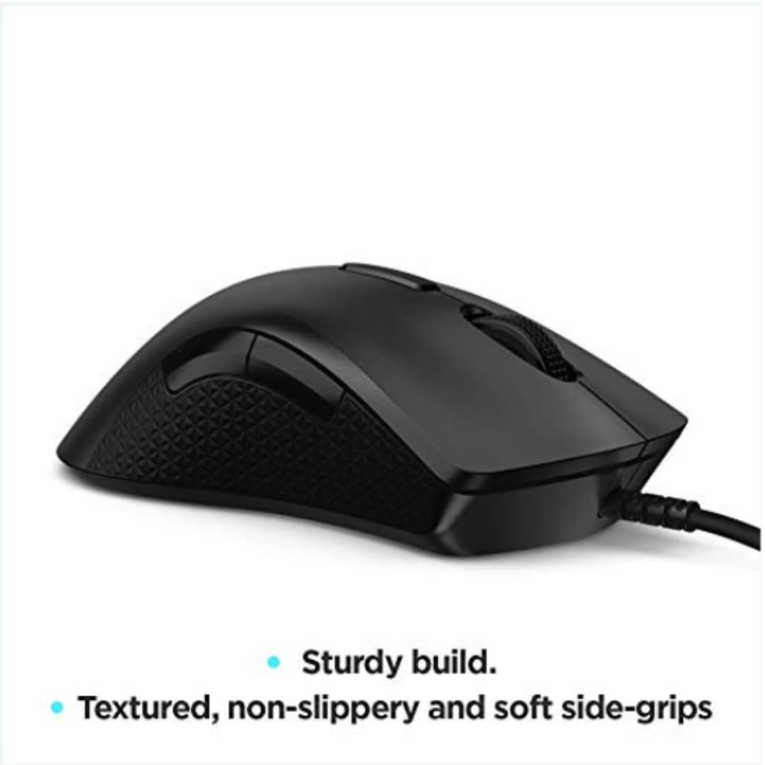 Lenovo Legion M410 Wireless RGB Gaming Mouse – 6 Button Palm Grip Mouse with 16,000 DPI, 53 Hour Rechargeable Battery, 2-Zone RGB Lighting, NVIDIA Reflex Compatible