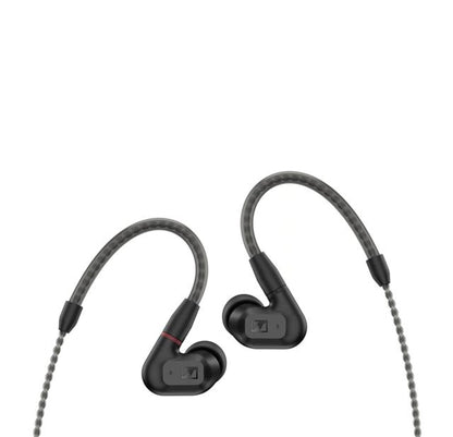Sennheiser Consumer Audio IE 200 In-Ear Audiophile Headphones - TrueResponse Transducers for Neutral Sound, Impactful Bass, Detachable Braided Cable with Flexible Ear Hooks - Black
