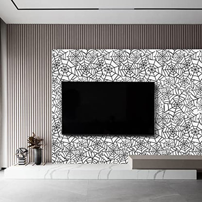 Wall Paper Sticker Pull and Stick Nuwallpaper Wallpaper Peel and Stick Modern Contact Paper Removable Decorative Boho Temporary Waterproof Geometric Self Adhesive Wallpaper17.7IN x 78.7IN