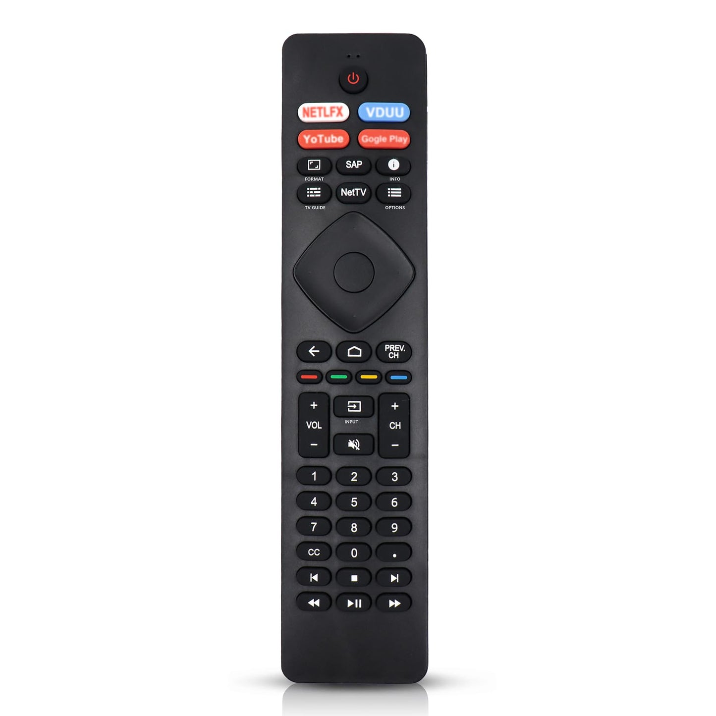 (Pack of 2) Replaced Remote Control Only for Roku TV Compatible with TCL Roku/for Hisense Roku/for Insignia Roku/for Onn Roku Smart TV (Not for Roku Stick and Box)