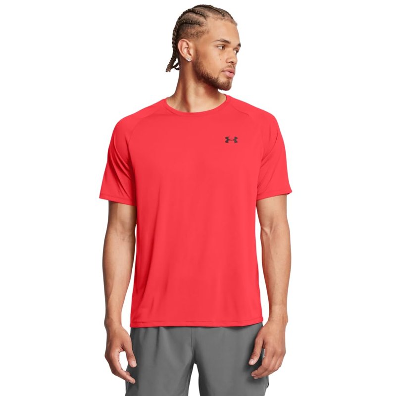 Under Armour Men's Tech 2.0 Short-Sleeve T-Shirt, (713) Racer Red / / Black, X-Small