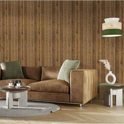 Hopeak Faux Wood Wallpaper Peel and Stick Self-Adhesive Vinyl Decorative Wallpaper Removable 17.5 x 118 Inches Dark Brown