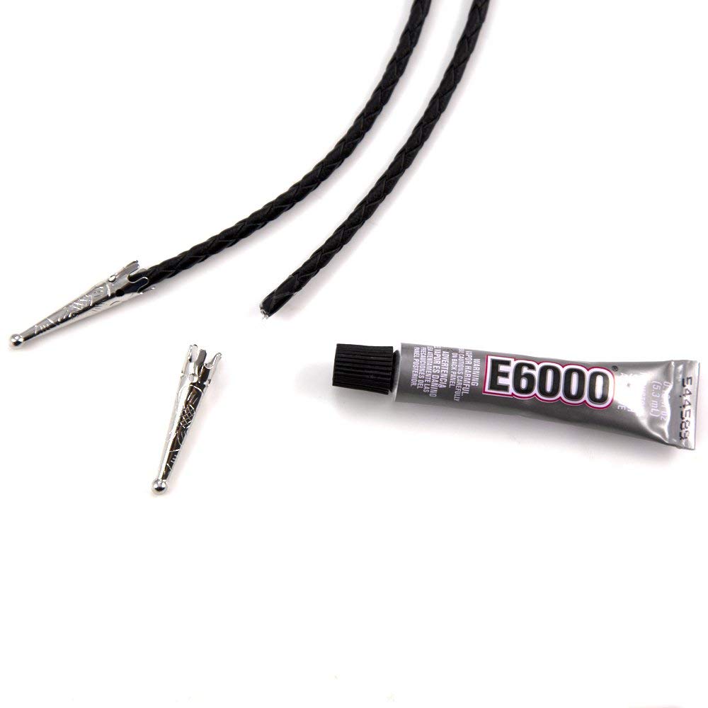 JewelrySupply Create Your Own Bolo Tie Kit - Bolo Cord, Slide, Tips & Glue