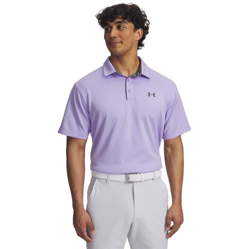Under Armour Men's Tech Golf Polo, (538) Transparent / / Pitch Gray, 3X-Large Tall