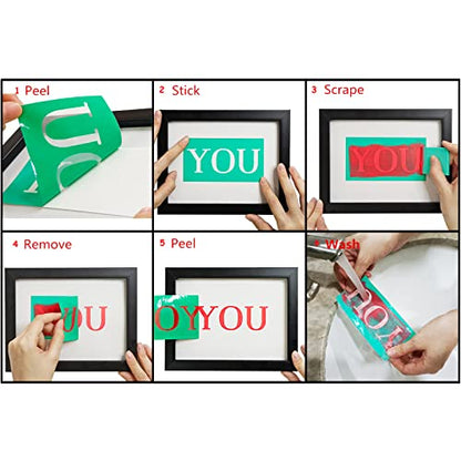 JAJADO Home Sweet Home Silk Screen Stencils Family Chalk Paste Transfers Farmhouse Stencils Reusable Screen Printing Stencils for Painting on Wooden Front Porch Sign, Canvas, Wall DIY Home Decor