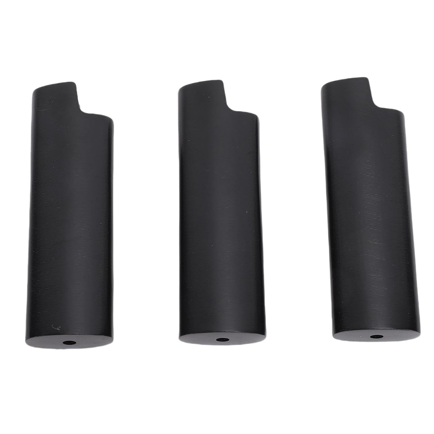 AYNEFY 3PCS Metal Lighter Case – Zinc Alloy Protective Sleeve for Lighters, Travel-Friendly Lighter Holder for Bar, Party & Gifts, Stylish Black Lighter Accessory (Pack of 3)