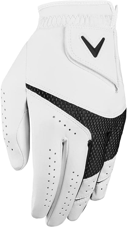Callaway Golf Weather Spann Glove (Worn on Left Hand,White,Small,Ladies (2-Pack))