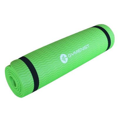 GYMENIST Thick Exercise Yoga Floor Mat Nbr 24 X 71 Inches, Great for Camping Cardio Workout Pilates Gymnastics