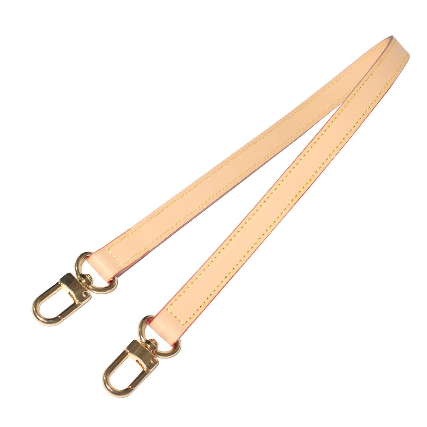 BEUDW Vachetta Leather Handbag Strap, Suitable for Changing Shoulder Straps on L V Handbags and Bucket Bags(Apricot-W:0.7in,L：25.6in)