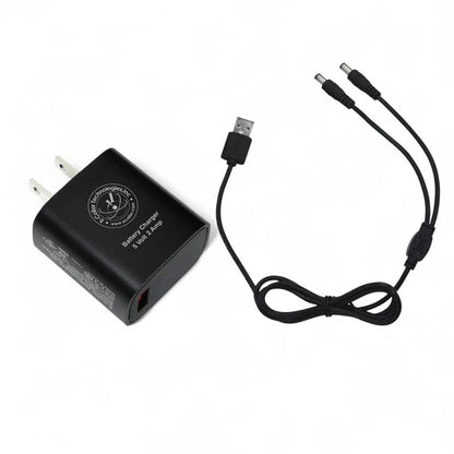 Educator Dual Lead Charger for Series ET, ME, FT, BP, PG, UL, and RX-1000 Training and Bark Collars with Round Charging Ports