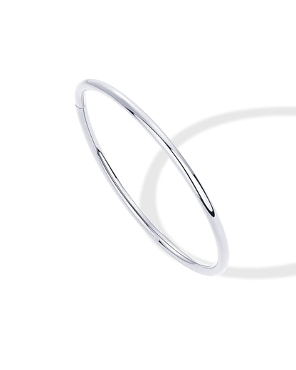 PAVOI Stainless Steel Bangle Bracelet for Women | Classic Lightweight Stacking Bracelet | Small/Medium Size