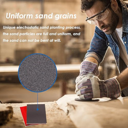 22Pcs 320-2500 Grit Sanding Sponge Set, Ultra Fine Sanding Pads Soft Foam Sanding Block Wet Dry Sandpaper for Wood, Metal, Wall Polish