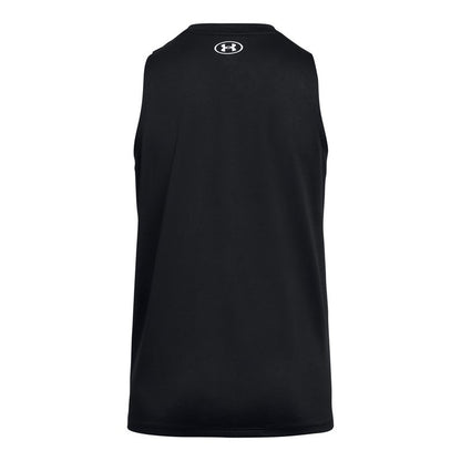 Under Armour Womens Tech Tank Top, (001) Black / / White, Large