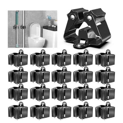 3-H Stainless Steel Broom Holder Wall Mount 20-Pack- Heavy Duty Mop Organizer, Wall Mounted Broom Storage with Secure Mounting for Kitchen Laundry Garage Bathroom (Space Saving)