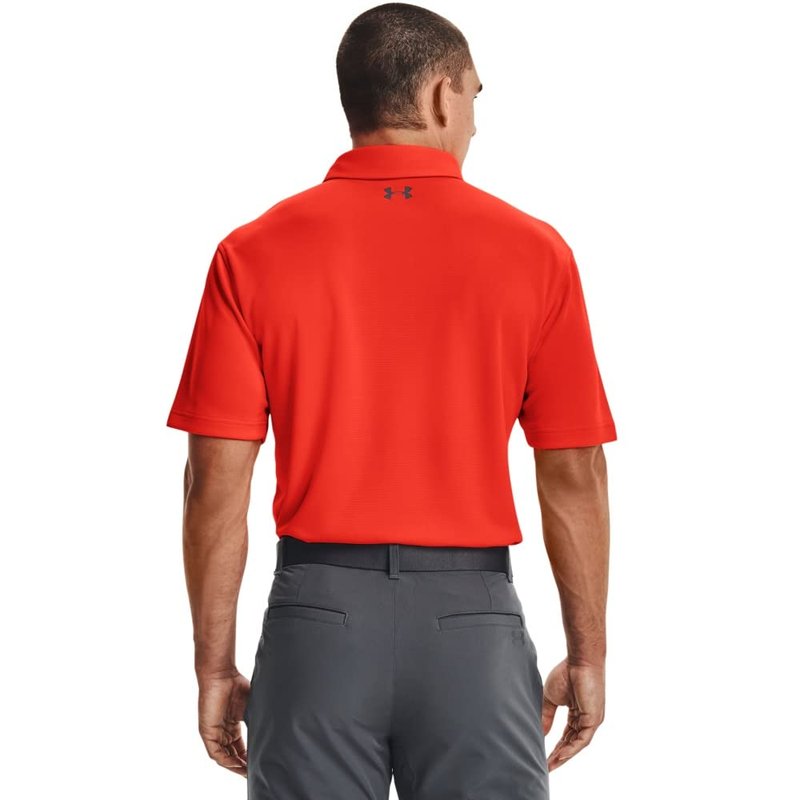 Under Armour Men's Tech Golf Polo, Phoenix Fire (296)/Pitch Gray, X-Large