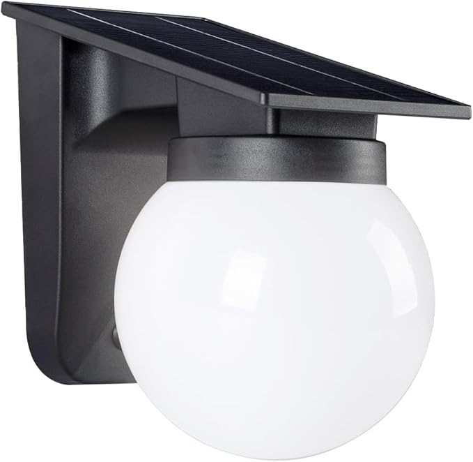 Solar Wall Lights Outdoor, 1 Pack, 3 Lighting Modes, IP65 Waterproof, Wireless Solar Powered LED Lights for Backyard, Garden, Fence, Patio, Front Door - Bright & Durable Outdoor Lighting