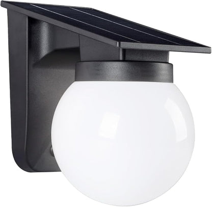 Solar Wall Lights Outdoor, 1 Pack, 3 Lighting Modes, IP65 Waterproof, Wireless Solar Powered LED Lights for Backyard, Garden, Fence, Patio, Front Door - Bright & Durable Outdoor Lighting