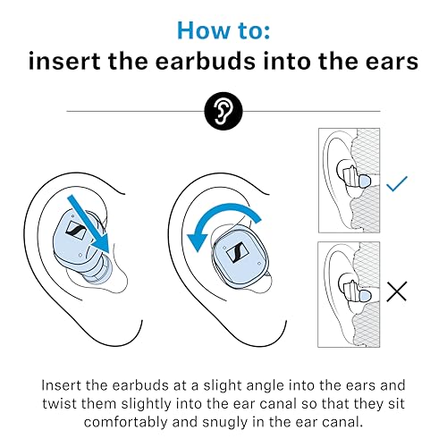 Sennheiser Momentum True Wireless 4 Smart Earbuds, Bluetooth 5.4, Crystal-Clear Sound, Noise Cancelling Earbuds, Comfortable Design, 30-Hour Battery, Adaptive ANC, LE Audio, Auracast – White