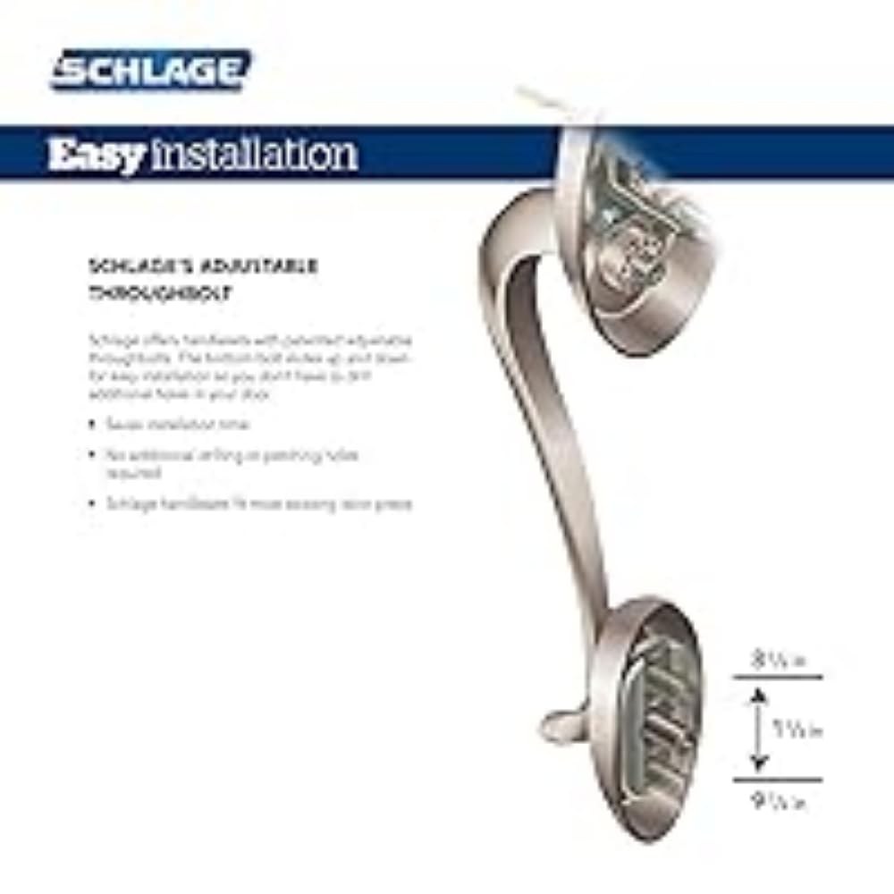 Schlage Encode Smart WiFi Deadbolt Lock for Front Door - Keyless Entry with App or Touchscreen - Works with Alexa, Hey Google, & Airbnb - Create Codes for Guests - Matte Black