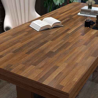 YENHOME Butcher Block Countertop Contact Paper 17.7"X200" Dark Wood Contact Paper Wood Grain Contact Paper for Cabinets Desk Countertop Peel and Stick Waterproof Faux Wood Wallpaper for Accent Wall