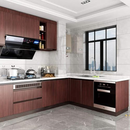 Livelynine Wood Wallpaper Peel and Stick Countertop Waterproof Wood Grain Contact Paper for Countertops Desk Kitchen Counter Top Vinyl Wrap Self Adhesive Cabinet Covering Laminate Sheets 15.8x78.8