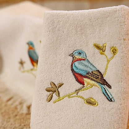Avanti Linens - 3pc Towel Set, Soft & Absorbent, Nature Bathroom Decor