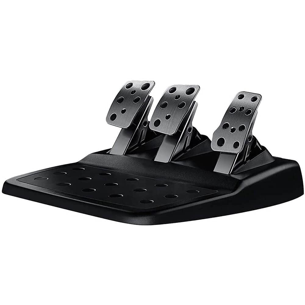 Logitech G920 Driving Force Racing Wheel and Floor Pedals, Real Force Feedback, Stainless Steel Paddle Shifters, Leather Steering Wheel Cover for Xbox Series X|S, Xbox One, PC, Mac - Black