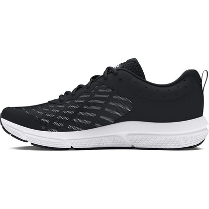 Under Armour Men's Charged Assert 10 Shoes, (001) Black/Black/White, 14