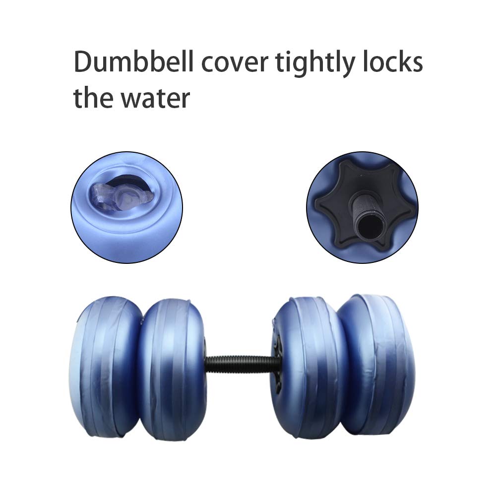 Water Filled Dumbbells Set - Water Filled Weights - Portable Travel Weights - Weights Adjustable Dumbbells - Portable Fitness Equipment - Strength Training - Fitness and Shaping